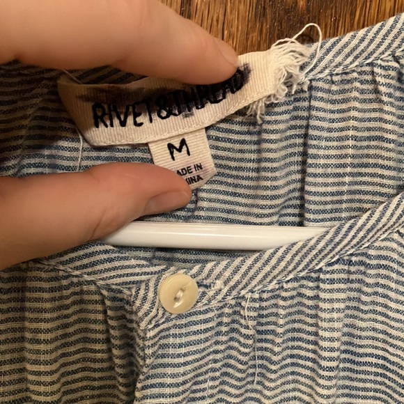 Madewell x Rivet & Thread Striped Peasant Top - Picture 4 of 6